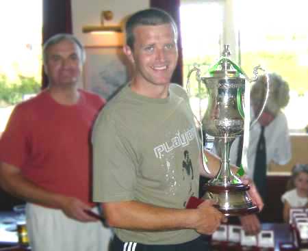 Paul Lacy with the Joey Griffiths Memorial Cup